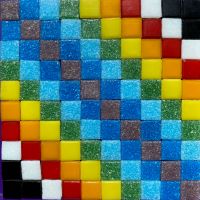Repeating Diagonal Pattern Mosaic